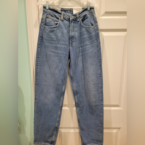H&M RECYCLED DENIM 90'S BAGGY HIGH RISE JEANS NWT - Picture 1 of 10